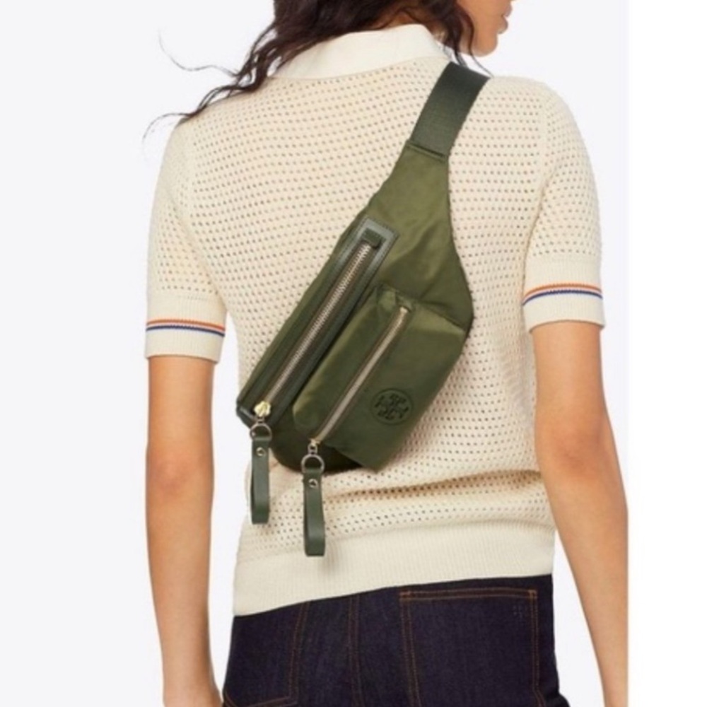 Tory Burch Olive Green Belt Bag
